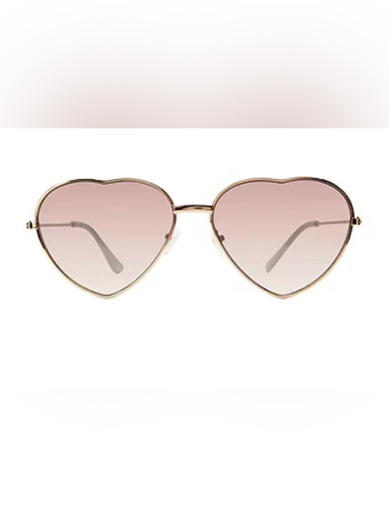 Juicy Couture Accessories - Juicy Couture Heart-Shaped Sunglasses in Pink and Gold